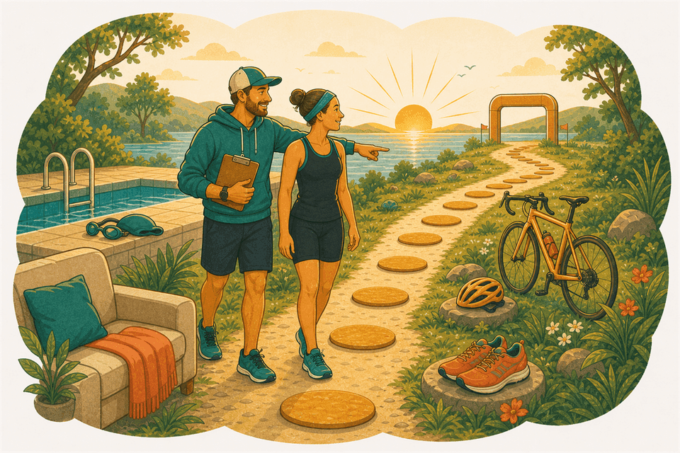 Illustration: Du canapé au triathlon Sprint : combien de temps faut-il ?