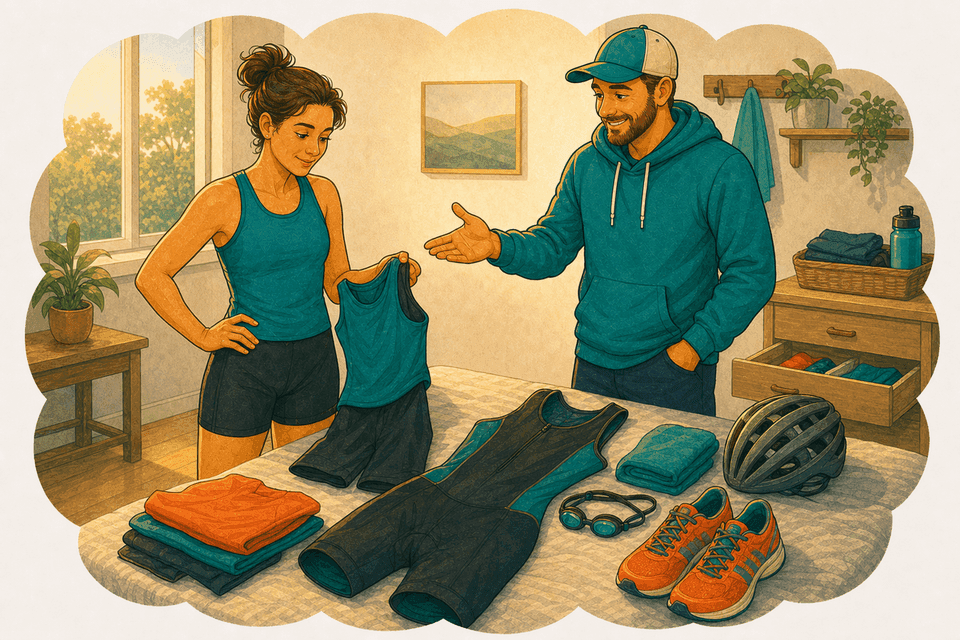 Illustration: Ai-je vraiment besoin d'une combinaison de triathlon, ou puis-je improviser ?