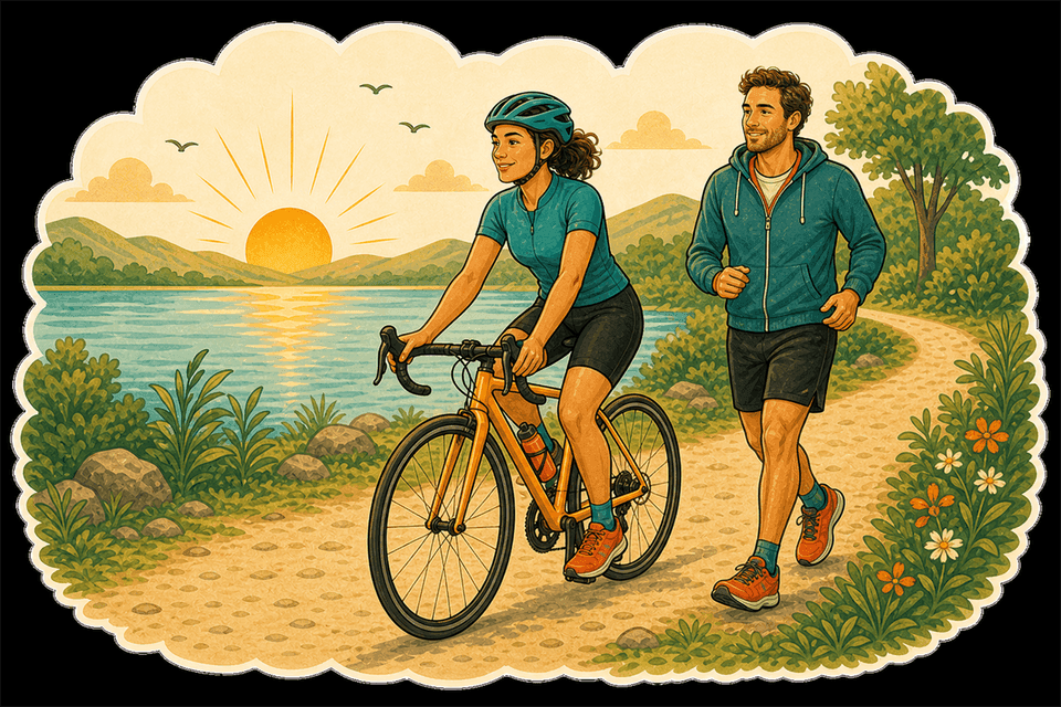 Illustration: Remonter sur un vélo pour ton premier triathlon