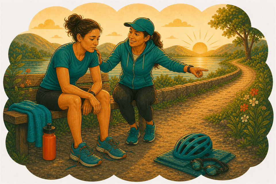 Illustration for How Do I Keep Going After a Bad Workout?
