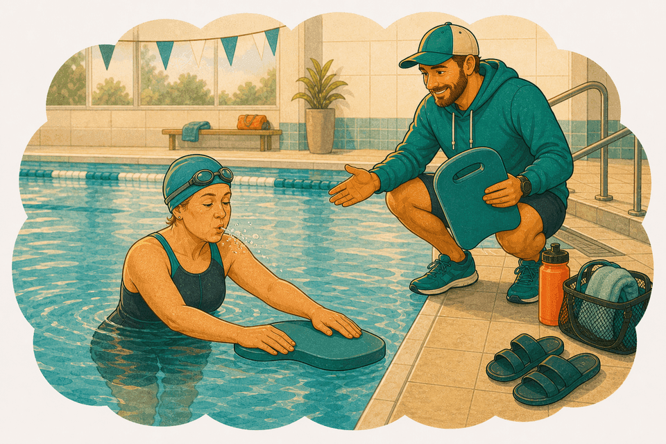 Illustration: Comment commencer à nager à 40 ans (ou 50, ou 60) ?