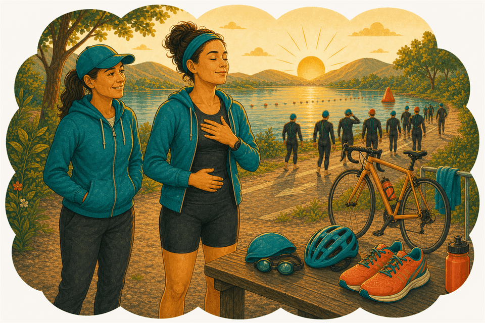 Illustration: Comment calmer la panique avant une course de triathlon