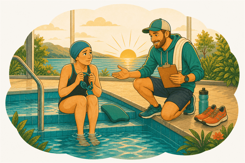 Illustration: Je ne sais pas nager mais je veux faire un triathlon. Puis-je quand même me lancer ?