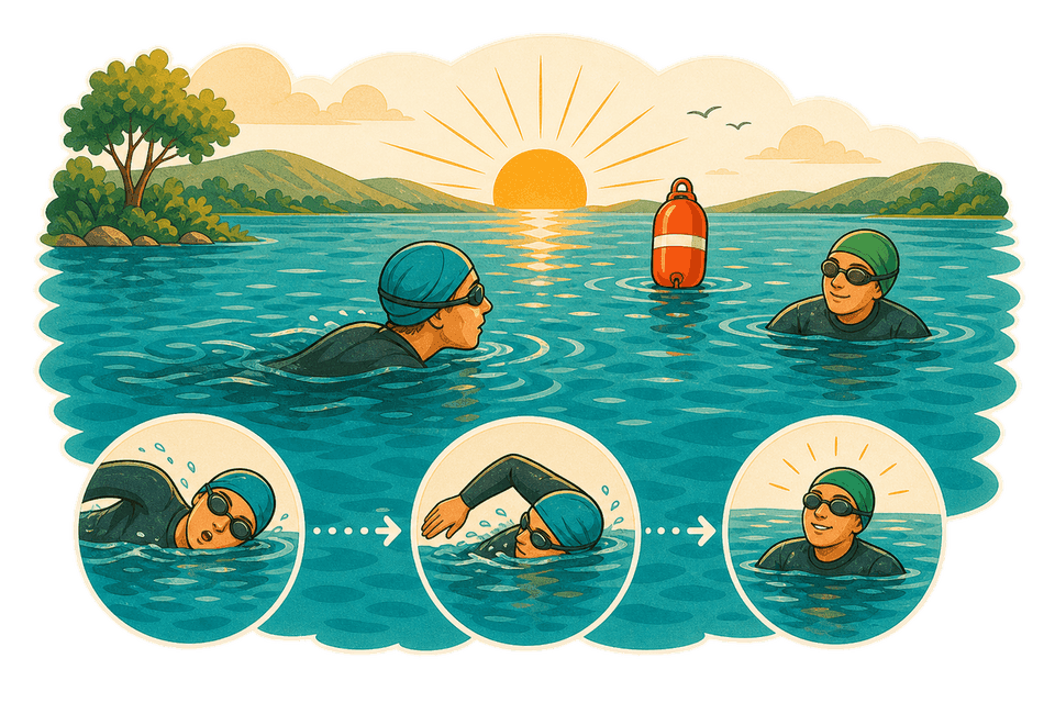 Illustration for Open Water and the Swim Panic Nobody Warned You About