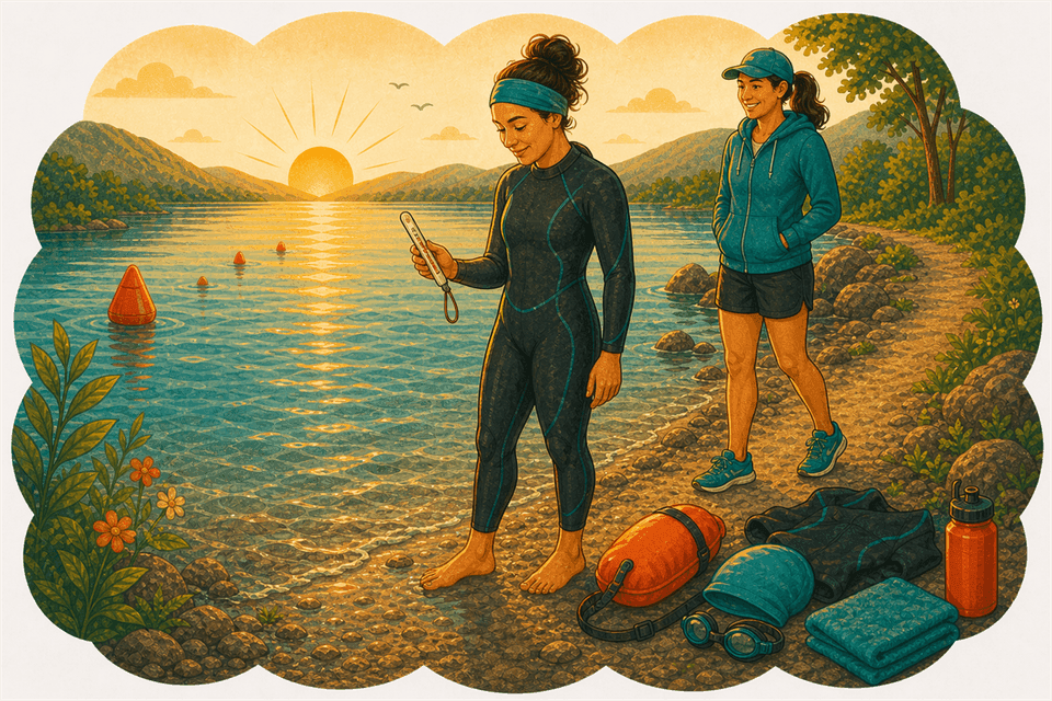 Illustration for How Cold Is Too Cold? Open Water Temperature for Beginners