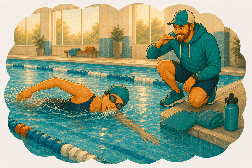Illustration: Comment arrêter d'avaler l'eau de la piscine à chaque longueur ?
