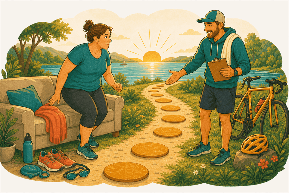 Illustration: Suis-je trop hors de forme pour me lancer dans un triathlon ?