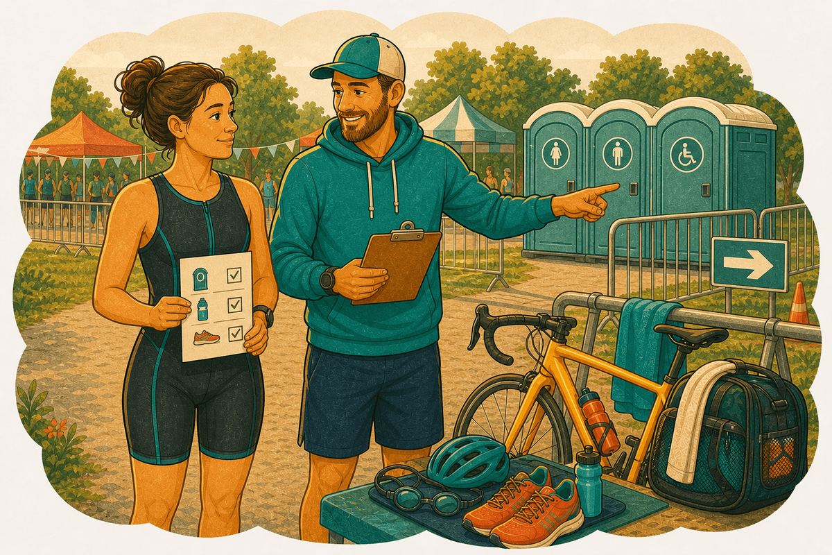 Illustration: Où vais-je aux toilettes le jour de la course ?