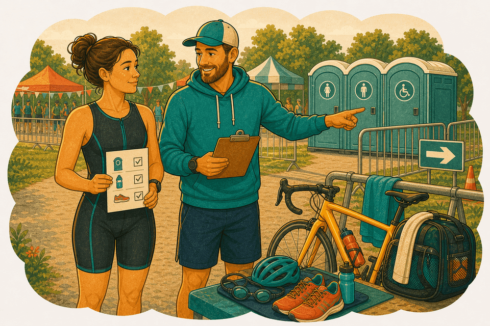 Illustration: Où vais-je aux toilettes le jour de la course ?
