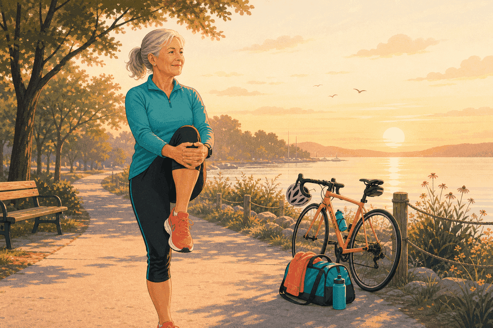 Illustration for Recovery-First Triathlon Training After 50