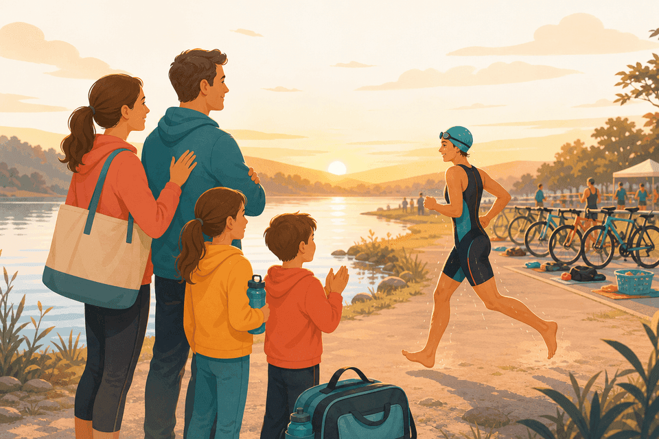 Illustration: ¿Cómo preparo mi carrera para los espectadores (decirle a la familia dónde pararse)?