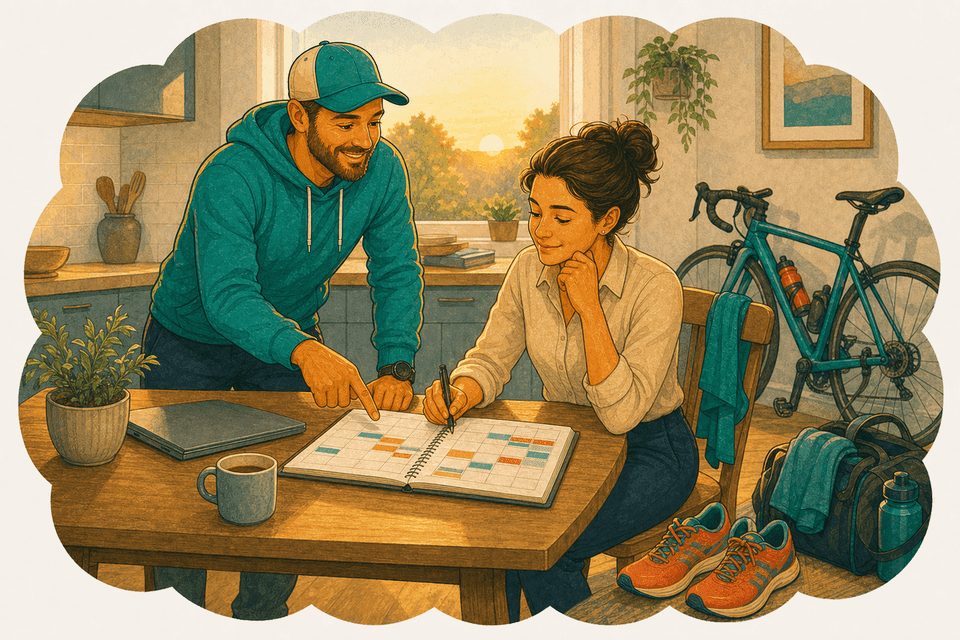 Illustration: Comment intégrer l'entraînement au triathlon dans un emploi à temps plein ?