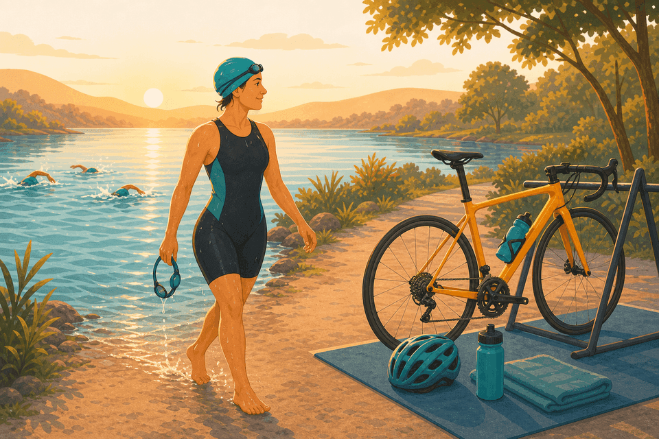 Illustration: Aquabike: Der Triathlon ohne das Laufen