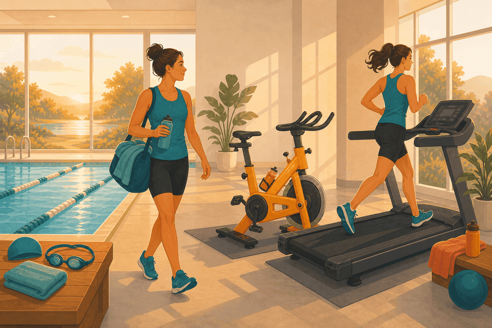Illustration: Indoor-Triathlon: Ist das ein echtes erstes Rennen?